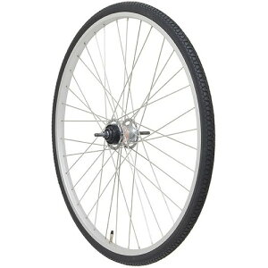 GRK 【完組】後ホイール 27インチ 内装3S ローラーブレーキ用(タイヤ・チューブ付) アルミ シルバー RW-3S27AL-R 自転車