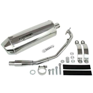 SP武川(SPタケガワ) コーンオーバルマフラー 04-02-0340 バイク カスタムマフラー