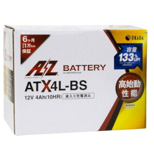 AZ Battery(AZobe[) ATX4L-BS (YTX4L-BSAFTH4L-BS ݊)(t[d) oCN ^MFobe[