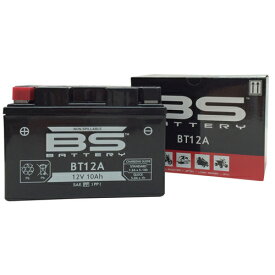 BSバッテリー(ビーエスバッテリー) バイク バッテリー BT12A(YT12A-BS 互換)(液入充電済) 密閉型MFバッテリー