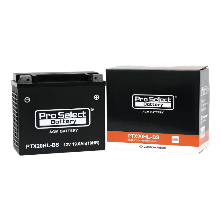 楽天市場】Pro Select Battery(ﾌﾟﾛｾﾚｸﾄﾊﾞｯﾃﾘｰ) PTX20HL-BS  ハーレー専用AGMバッテリー(YTX20L-BS/YTX20HL-BS互換) PSB052  91〜13年ソフテイルモデル、91〜13年ダイナモデル、97〜03年スポーツスターモデル、07〜13年V-ロッドモデル、97〜02年ビューエルX1/M2/S3/S3T  ...
