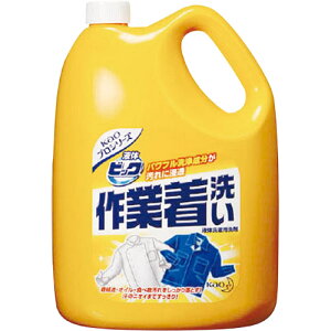 花王 507174 液体ビック作業着洗い 4.5kg 洗濯用品