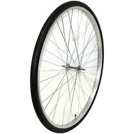 26インチ 自転車用リム組タイヤ付 フロントホイール 26×1 3/8 前輪アルミリム組 ママチャリ