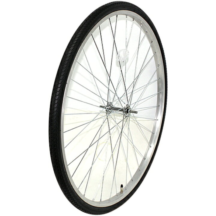 楽天市場】26インチ 自転車用リム組タイヤ付 フロントホイール 26×1 3 