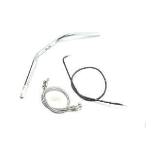 HURRICANE ヨーロピアン2型 ハンドルセット クロームメッキ H303-071C バイク ハンドルバー