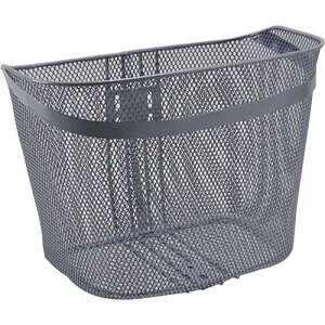 センタン工業 フロントメッシュバスケット プレート入 ライトグレー ES-66 自転車 フロントバスケット・新聞・前カゴ