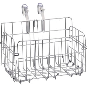 センタン工業 小径車向け 折りたたみフロントワイヤーバスケット シルバー SOT-20 自転車 フロントバスケット・新聞・前カゴ