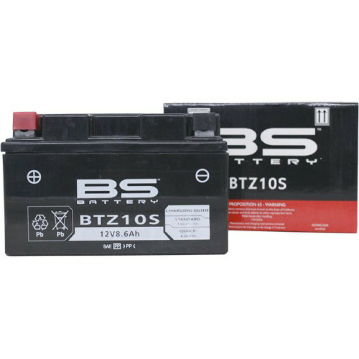 楽天市場】BSバッテリー BTZ10S (YTZ10S 互換) バイク 密閉型MF 