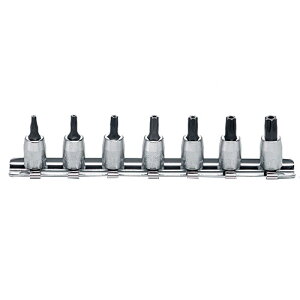 ko-ken RS2025/7-HOLE 1/4(6.35mm)SQ. �C�W���~�߃g���N�X�r�b�g�\�P�b�g���[���Z�b�g �S��28mm 7���g