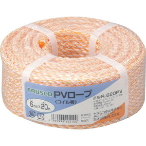 TRUSCO PV���[�v 3�c�� ���a6mm×����20m R620PV ���� ���� �q��