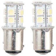 エナジープライス LEDバルブ 13連高輝度 ホワイト 2個セット BAY15D バイク 電球