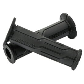 DAYTONA グリップ GRIPPY GRIP GG-D-LINE エンド貫通 φ22.2用 全長120mm ブラック/ブラック 99273 バイク