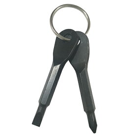 エナジープライス ドライバー型 キーチェーン ブラック バイク 車載工具