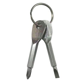 エナジープライス ドライバー型 キーチェーン シルバー バイク 車載工具