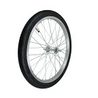 20インチ 自転車 前輪リム組 20×1.75 47-406 アルミリム(36H) タイヤ チューブ付の完組ホイール ミニベロ 折り畳み
