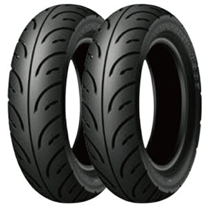 DUNLOP(ダンロップ) 【セット品】RUNSCOOT 前 D307 90/90-10 TL 後 D307 100/90-10 TL バイク タイヤ スクーター・ビジネス・ミニバイク