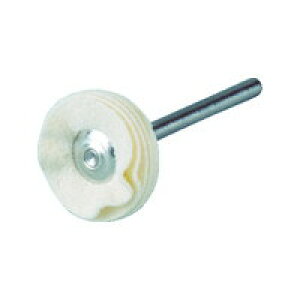 TRUSCO 平型ブラシ ネオセーム 合成皮革 外径Φ20×軸長40×軸Φ3 洗車 パーツクリーニングブラシ