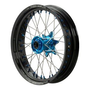 Z-WHEEL(�Y�B�[�E�B�[��) AR1���^�[�h�z�C�[���L�b�g ���[�T�[ �t�����g 3.50×17 H.�u���[/�u���b�N/�u���[ TE/FE/TC/FC/TX/FX D4845 �o�C�N