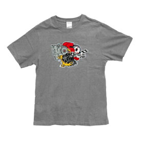 KOSO(コーソー) バイク アパレル CRAZY THROTTLE BODY BOY Tシャツ サイズS グレー YYA01012