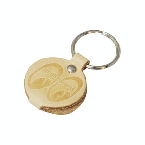 MOON EYES(ムーンアイズ) イクイップド ラウンドレザーキーリング ナチュラル MKR184NT バイク 雑貨・アクセサリー