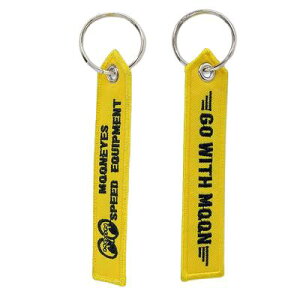 MOON EYES(ムーンアイズ) ストラップ キーチェーン イエロー MKR158YE バイク 雑貨・アクセサリー