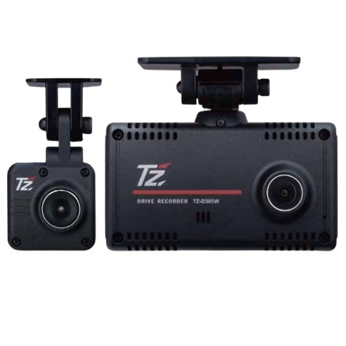【超ポイントバック祭】TZ(ティーゼット) ドライブレコーダー(前後2カメラ) TZ-D305W TZ-D305W 汎用