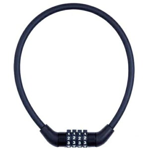 CAPTAIN STAG(キャプテンスタッグ) ダイヤルワイヤー錠37 φ8mm 4桁可変式 ブラック Y-4330 自転車 ロック