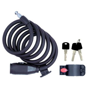 CAPTAIN STAG(キャプテンスタッグ) コイルワイヤー錠150D ホルダー付 φ10mm ブラック Y-4322 自転車 ロック