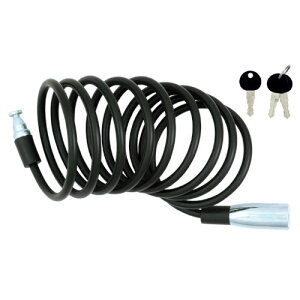 CAPTAIN STAG(キャプテンスタッグ) コイルワイヤー錠210S φ6mm ブラック Y-4325 自転車 ロック