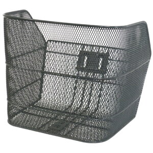 CAPTAIN STAG(キャプテンスタッグ) フロントメッシュバスケット D型 ダークグレー Y-5032 自転車 フロントバスケット・新聞・前カゴ