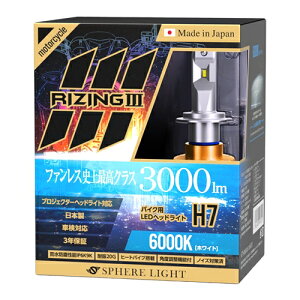 SPHERE LIGHT oCNp LEDwbhCg RIZING3 H7 6000K SLRZBH7060 wbhCg