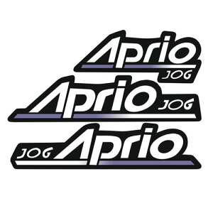 ヤマハ ジョグ JOG アプリオ デカール 3点 セット ホワイト/ブルー 外装 エナジープライス