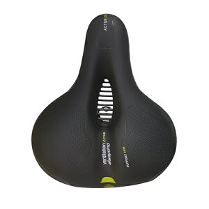 エナジープライス 軽快車用厚手サドル ワインポイントイエロー 自転車