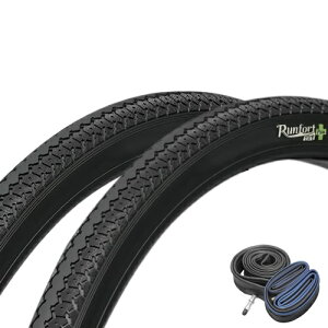 Runfort Tire ]ԃ^C 26C`2{Zbg dAVXg]Ԍx^CE`[uEohe2{ 26×1 3/8 W/O 1yA tH[g^CvX