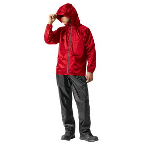 Makku(マック) AS-5110 レインキーパースーツ レッド 6L バイク 雨具・レインウェア