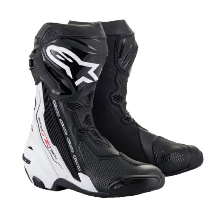 楽天市場】alpinestars SUPERTECH-R BOOT ブラック/ホワイト 41(26.0cm 