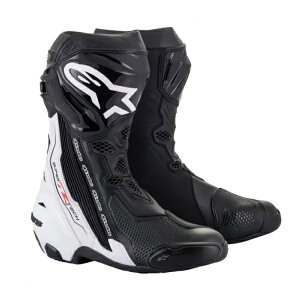 alpinestars SUPERTECH-R BOOT �u���b�N/�z���C�g 42(26.5cm) �o�C�N �I�����[�h�u�[�c