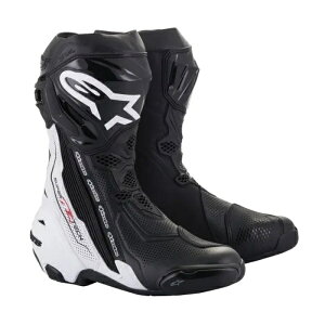 alpinestars SUPERTECH-R VENTED BOOT �u���b�N/�z���C�g 44(28.5cm) �o�C�N �I�����[�h�u�[�c