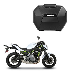 SHAD(�V���b�h) �y�Z�b�g�i�zSH38X �T�C�h�P�[�X �J�[�{��+�t�B�b�e�B���O�L�b�g Z650(16-26)/Ninja 650(17-26) �o�C�N �X�e�[