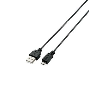 ELECOM �ɍ�Micro-USB A-MicroB �P�[�u�� �u���b�N MPA-AMBXLP20BK �����Ɠd