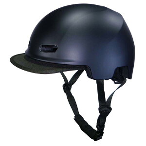 CAPTAIN STAG(キャプテンスタッグ) ヘルメット Cabeza(カベサ) バイザー付き マットブラック L Y-6493 自転車 アーバン・帽子型ヘルメット