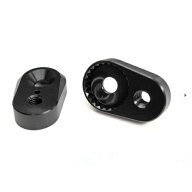 GILLES TOOLING RGK2 フットペグ用 拡張キット RGKA20-BK バイク ステップ・ステップゴム