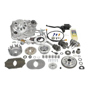 SP武川(スペシャルパーツ武川) 乾式クラッチ TYPE-R(油圧/マスター付)+TAF5速(スーパーストリート) シルバー塗装 モンキー/ゴリラ/(FI除く) 02-03-0200 バイク