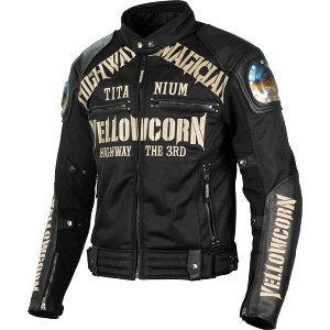 YeLLOWCORN(イエローコーン) YB-5109 メッシュジャケット ブラック/アイボリー 3L バイク