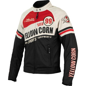 YeLLOWCORN(イエローコーン) SJ-5114 メッシュジャケット レッド LL バイク