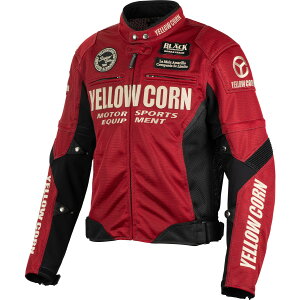 YeLLOWCORN(イエローコーン) YB-5102 メッシュジャケット レッド 3LW バイク