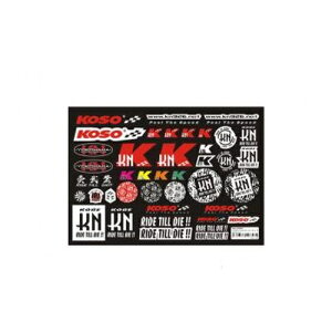 KN���×KOSO �R���{���[�V�����X�e�b�J�[�L�b�gM 300mm×210mm KNKS-STK-01 �o�C�N