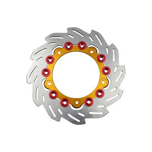 SHIFTUP(�V�t�g�A�b�v) �o�C�N �u���[�L �f�B�X�N���[�^�[ �t�����g�E�F�[�u�f�B�X�N���[�^�[ ��220mm(�����T�C�Y) �S�[���h/���b�h 290050-04 �����L�[125(JB03/JB05)[21-24]�bGROM(JC92)[21-24]�bDAX125(JB04/JB06)