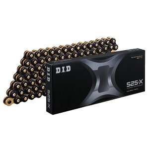 DID(�哯�H��) �o�C�N �쓮�n �`�F�[�� X�V���[�Y�`�F�[�� 525-X-100L ZJ(�J�V��) �u���b�N���S�[���h DID525-X-100ZJ BK&G