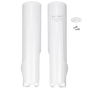 UFO PLAST(���[�t�H�[�v���X�g) �o�C�N �t�H�[�N�X���C�_�[ �z���C�g HUSQVARNA F0996 TC/FC125-450[23-26]�bTE/FE150-501[24-26] �O��